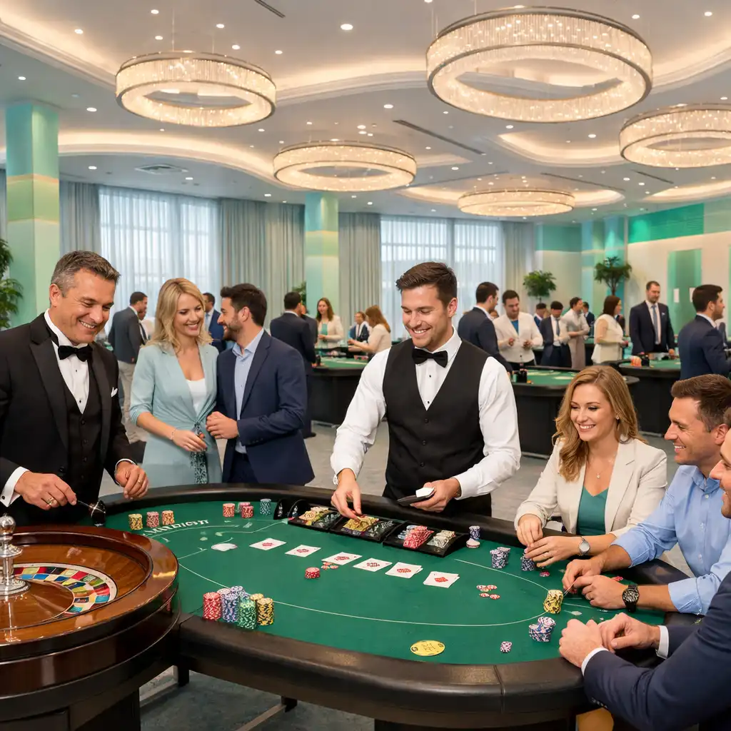 Event firmowy w stylu kasynowym